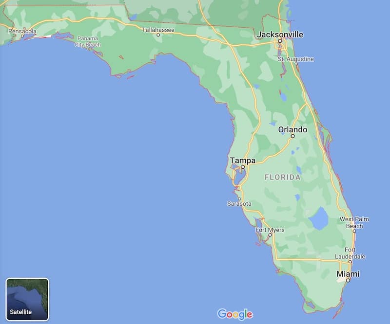 佛罗里达旅游地图