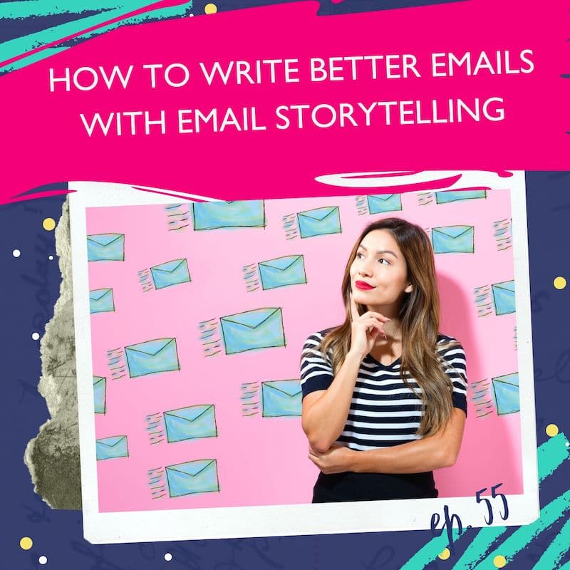 女人学习如何写更好的电子邮件与电子邮件故事