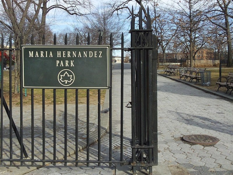 玛丽亚·埃尔南德斯公园是布鲁克林布什维克最受欢迎的景点之一