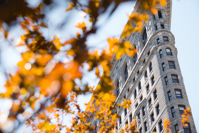 在纽约标志性建筑自助游中参观熨斗大厦