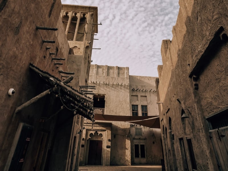 老迪拜Al Seef地区的传统建筑